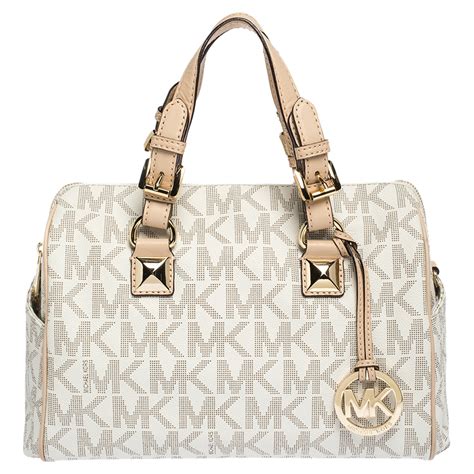 michael kors beige bag|michael kors fold over purse.